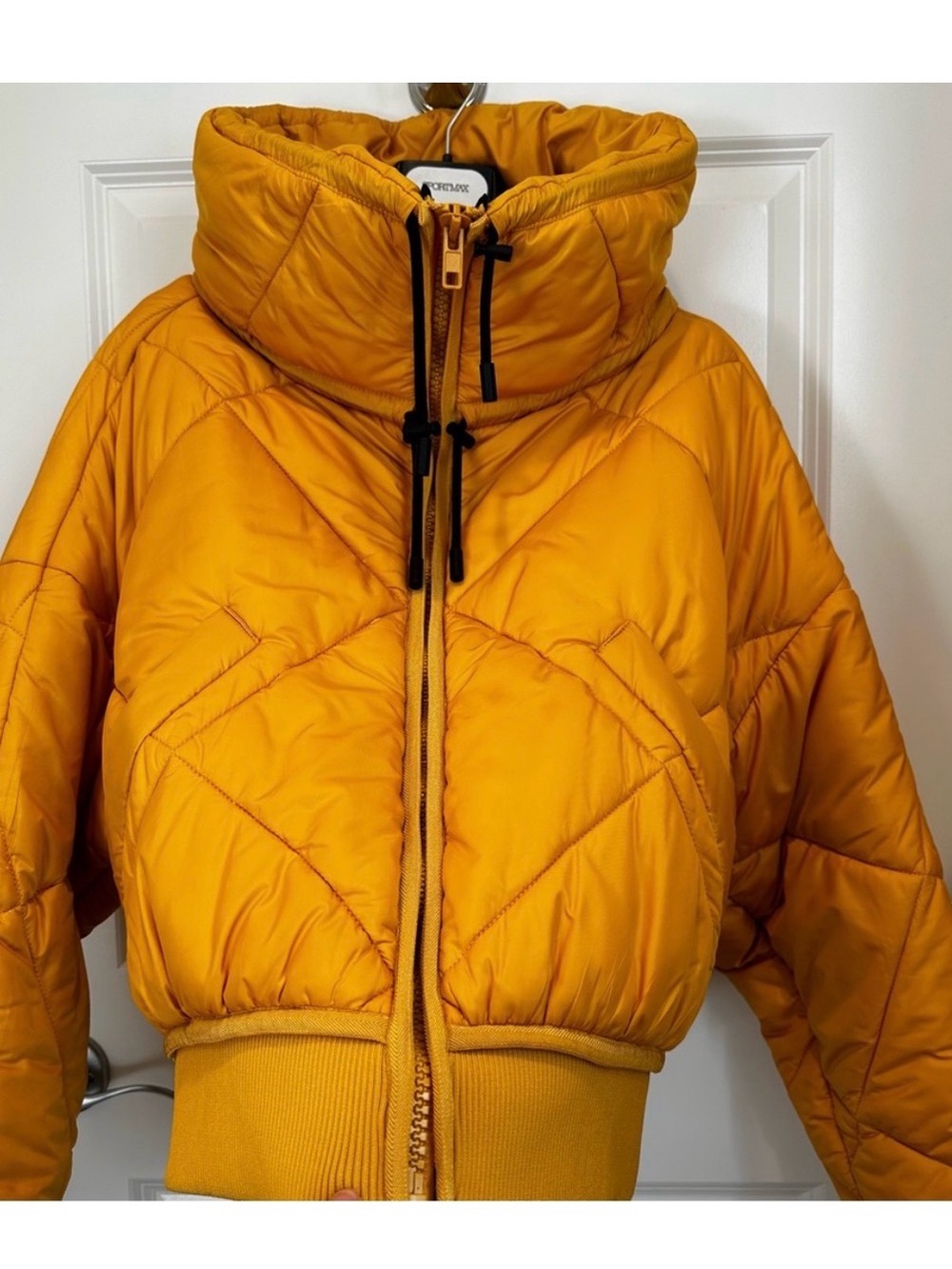 Sportmax MaxMara Label-cut Quilting Hoodie Puffer Jackets Sz:S/M US6 Fall/Winter - Picture 3 of 9